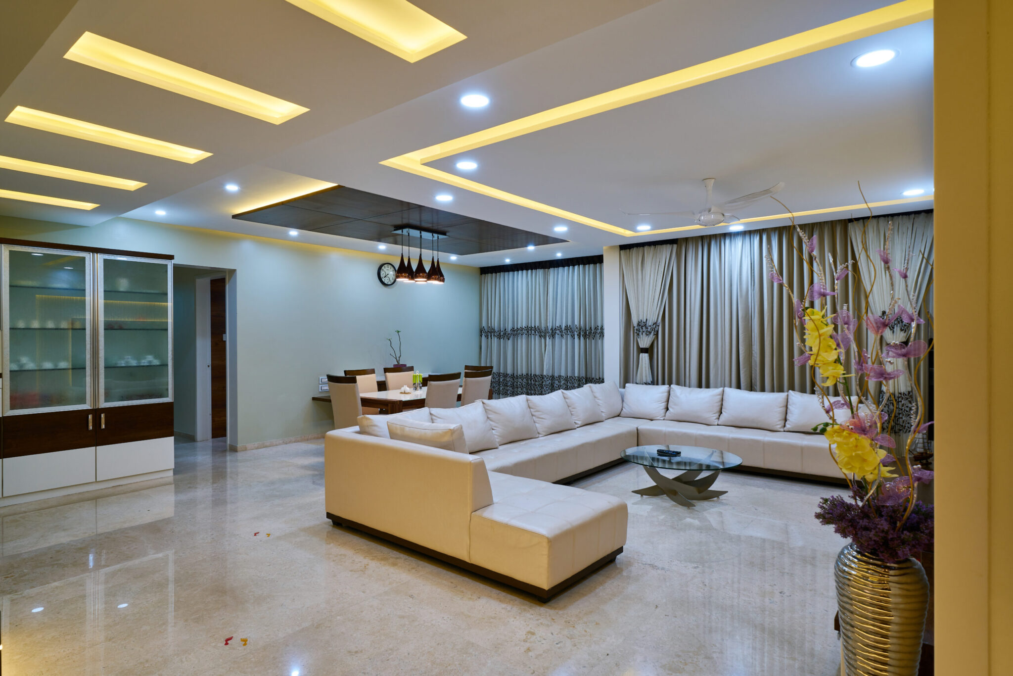 Living Room Interior Design in Pune​